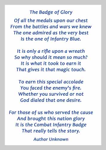 Badge of Glory - poem